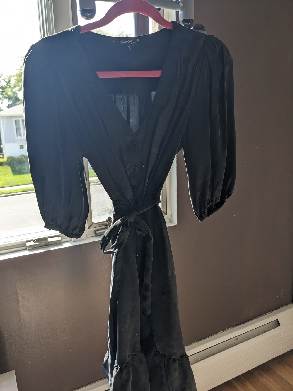 Velvet Heart Black Women's Jacket - V-Neck Button Front